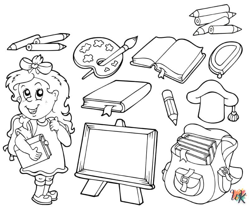 coloriage Rentrée Des Classes  gratuit