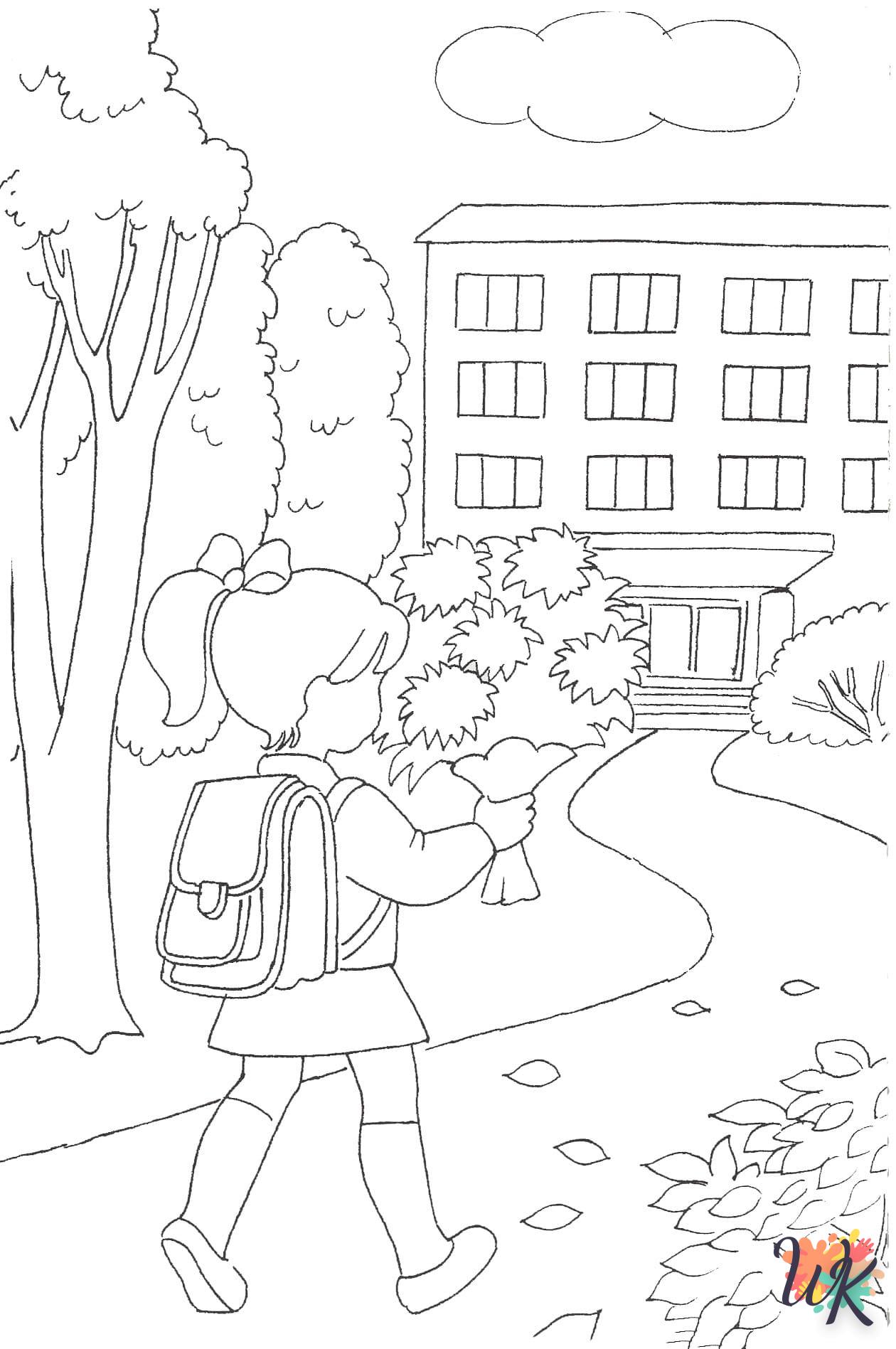 coloriage Rentrée Des Classes  bebe animaux a imprimer gratuit