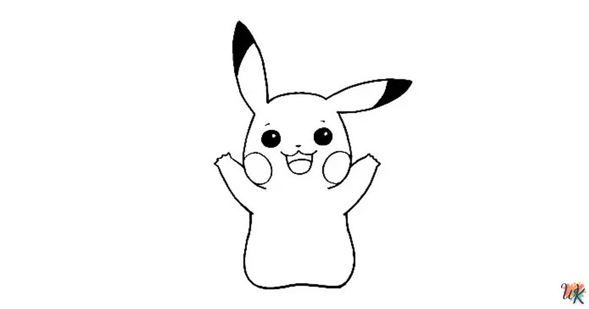 How to draw Pikachu for kids