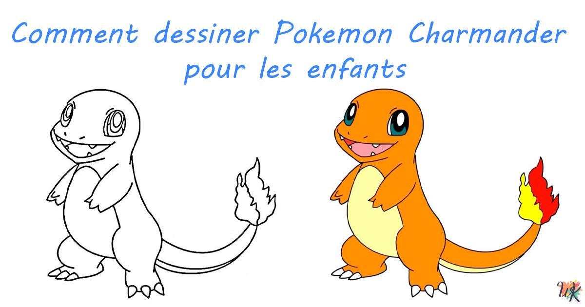 Comment dessiner Pokemon Charmander pour les enfants