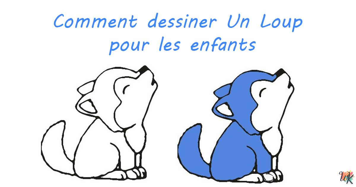 Comment dessiner Un Loup pour les enfants