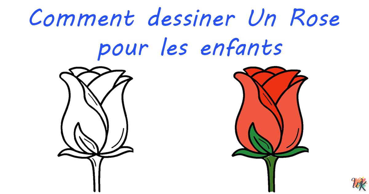 Comment dessiner Un Rose pour les enfants