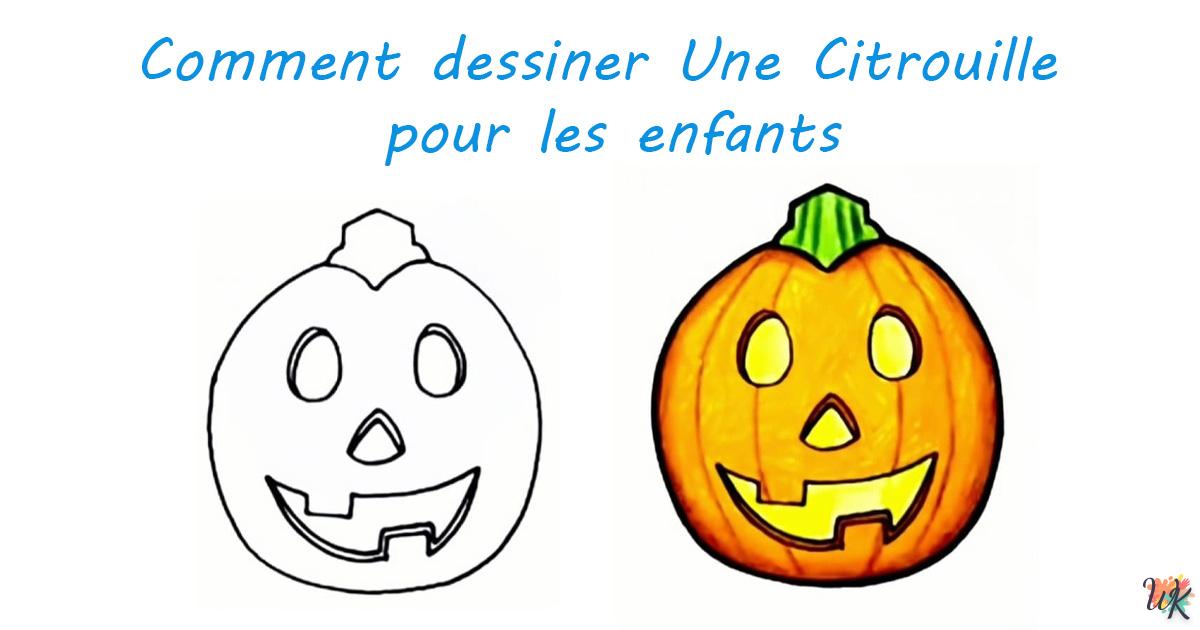 Comment dessiner Une Citrouille pour les enfants