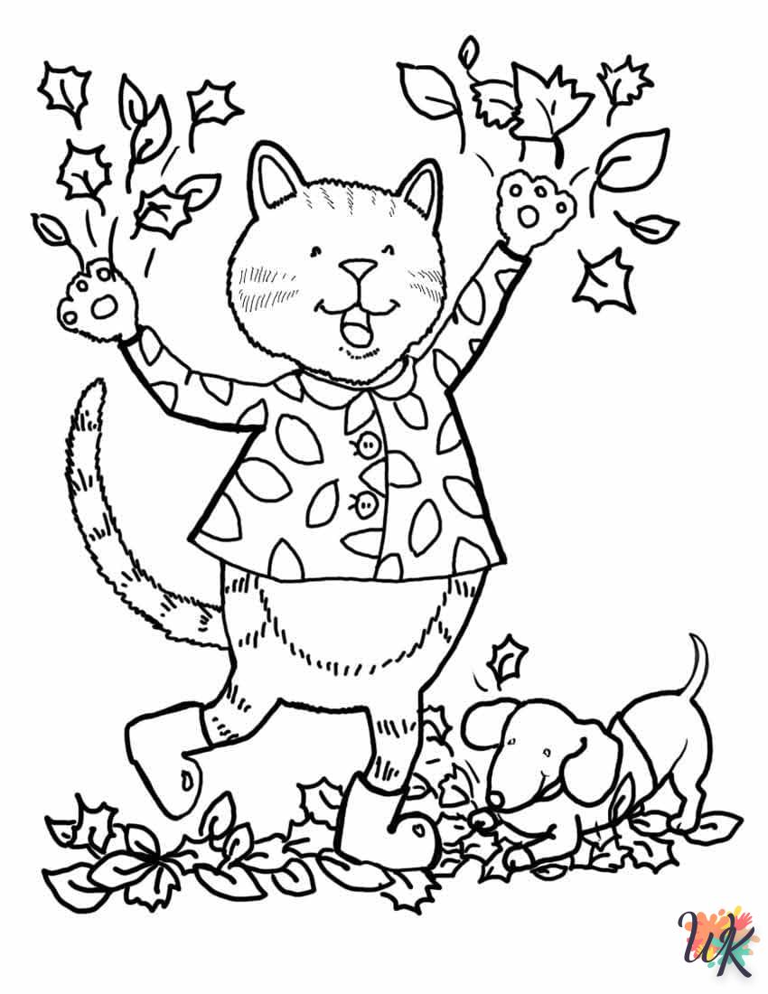 coloriage Automne  de pour enfants