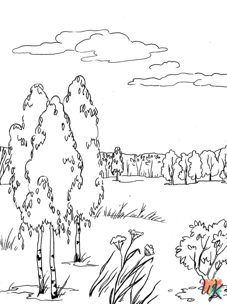 image pour coloriage Automne  enfant 3