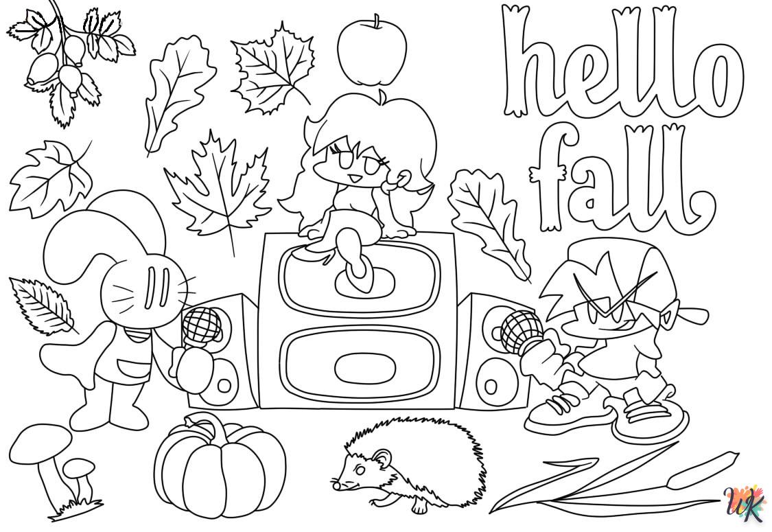 télécharger coloriage Automne  gratuit