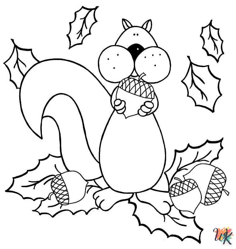 coloriage Automne  gratuit en ligne 1