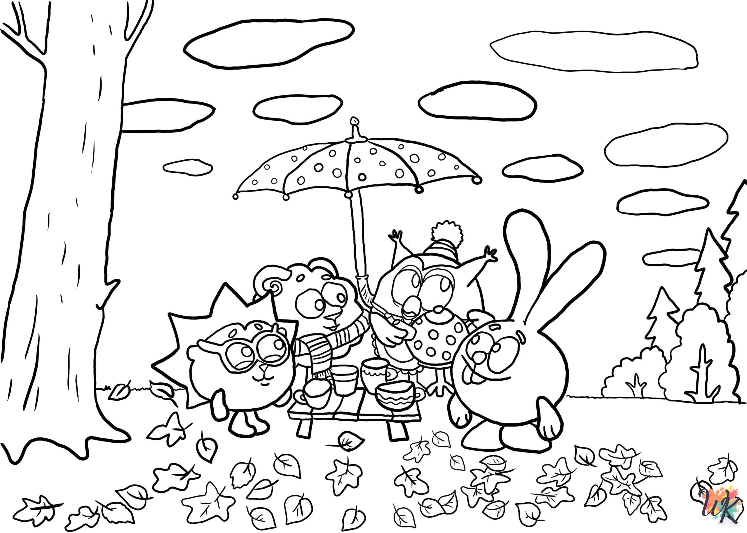 coloriage Automne  pour enfant de 5 ans 2