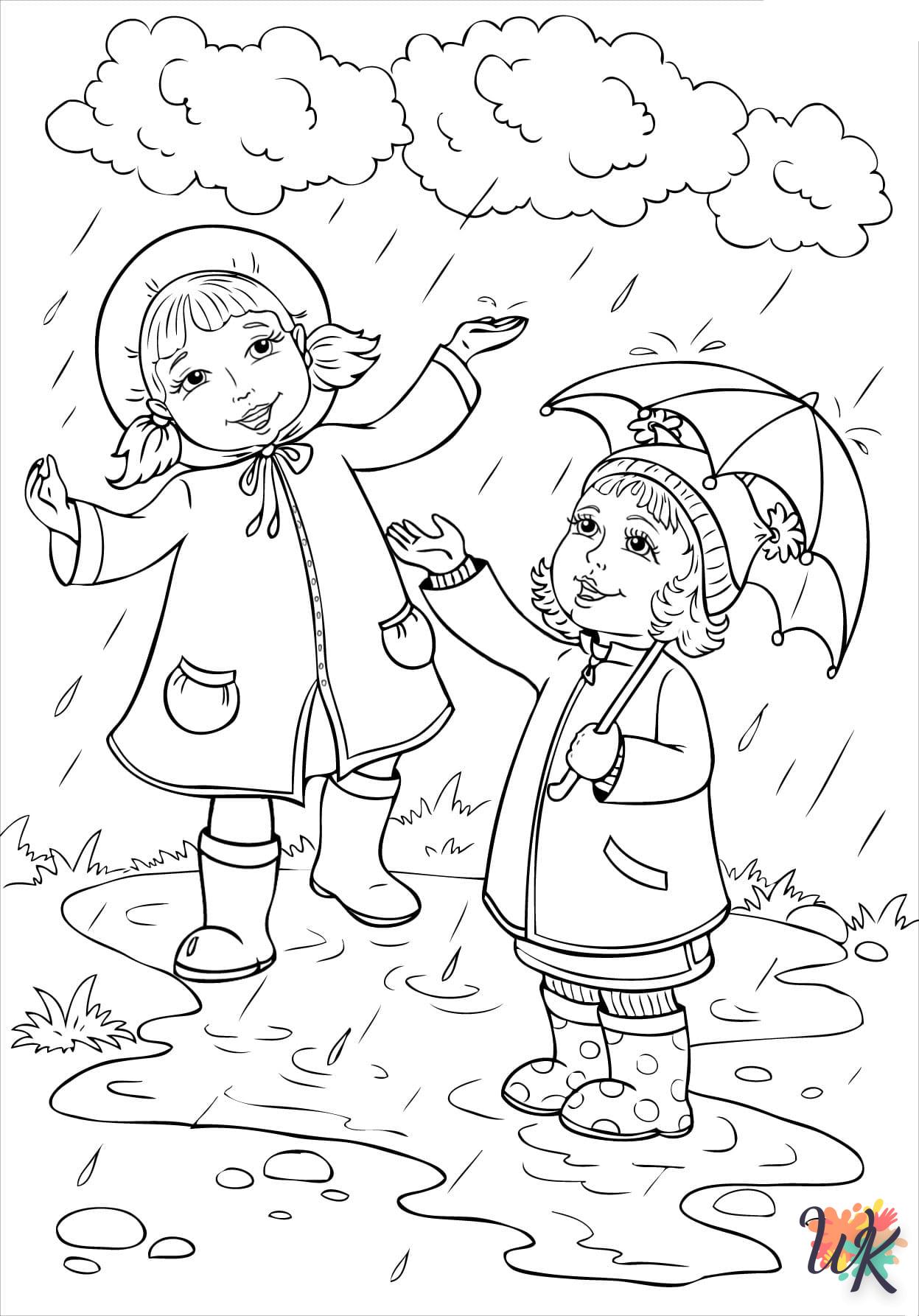 coloriage Automne  pour enfant de 5 ans 1