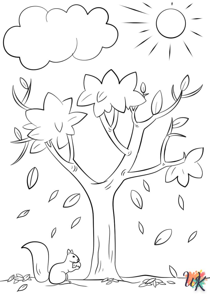 coloriage Automne  pour enfant de 4 ans