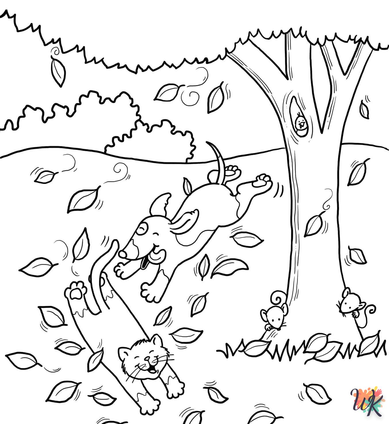 coloriage Automne  pour enfants à télécharger