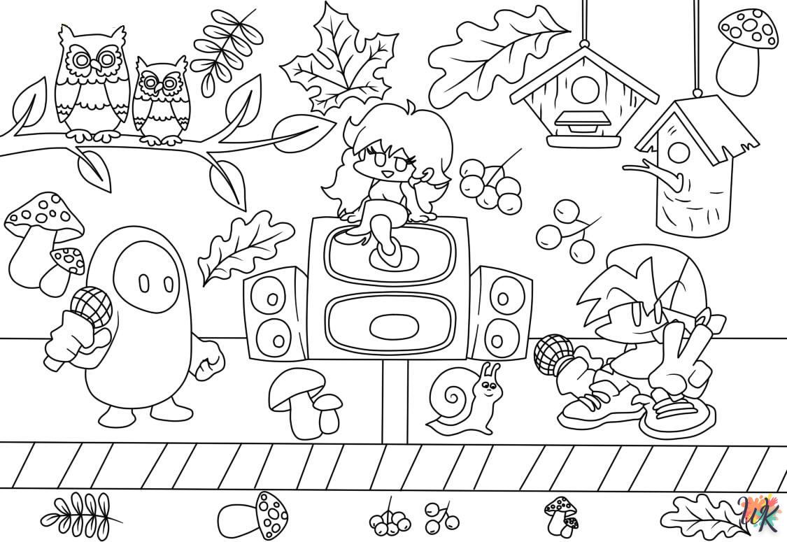 coloriage Automne  à imprimer pour enfants