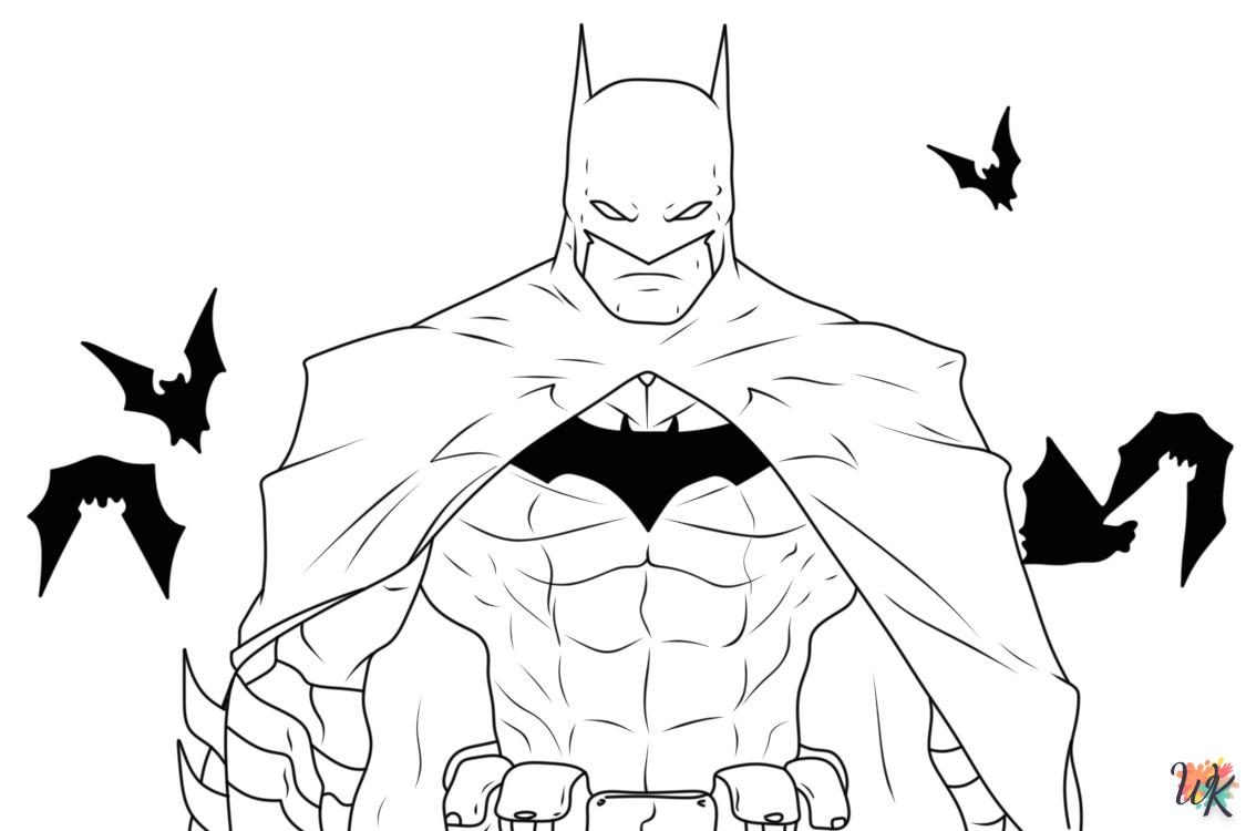 coloriage Batman  kindje om af te drukken