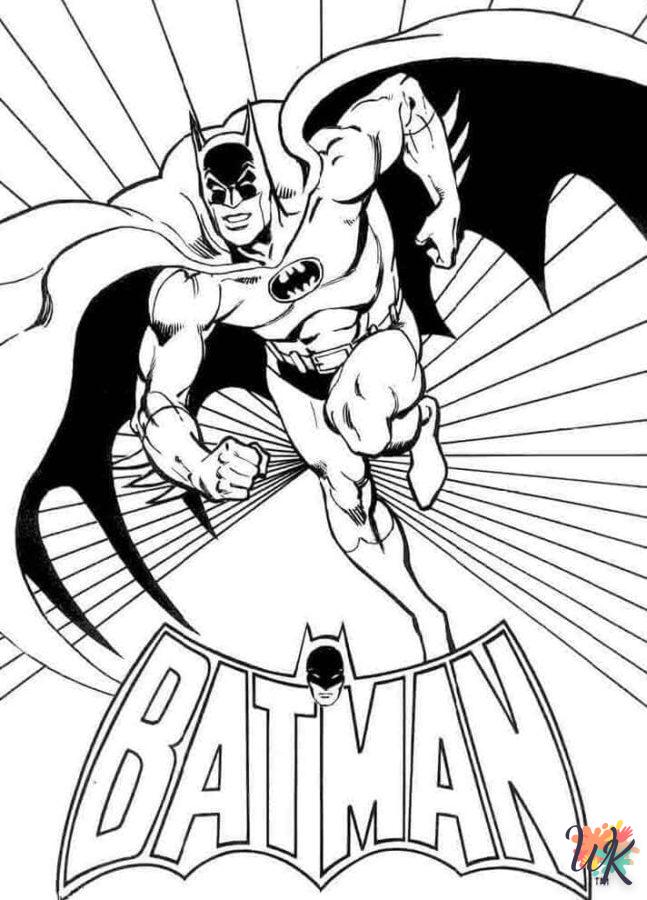 coloriage Batman  criança de 6 anos para imprimir 1