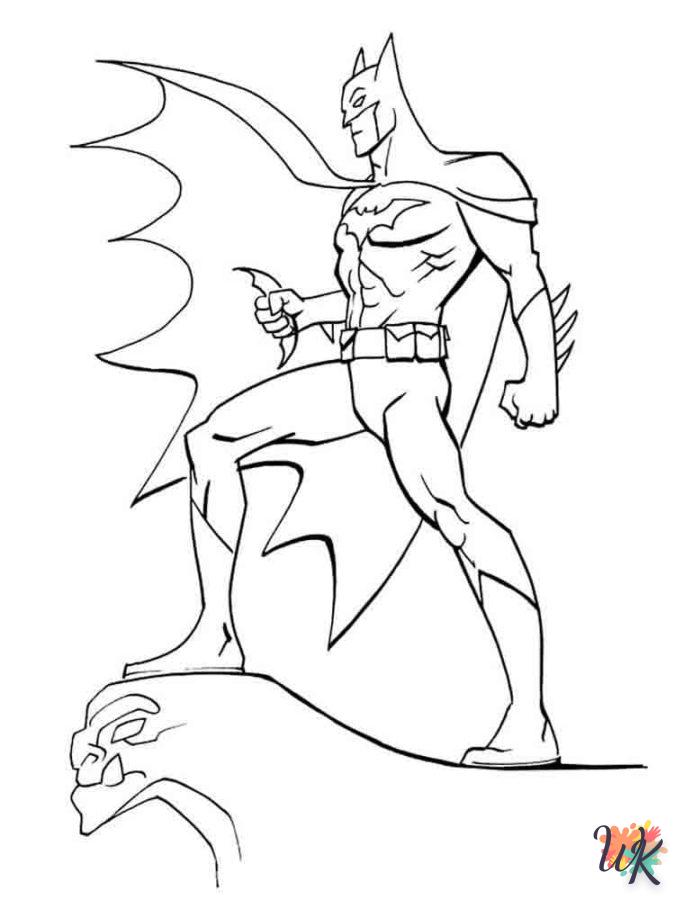 coloring Batman  to print for 4 year old child