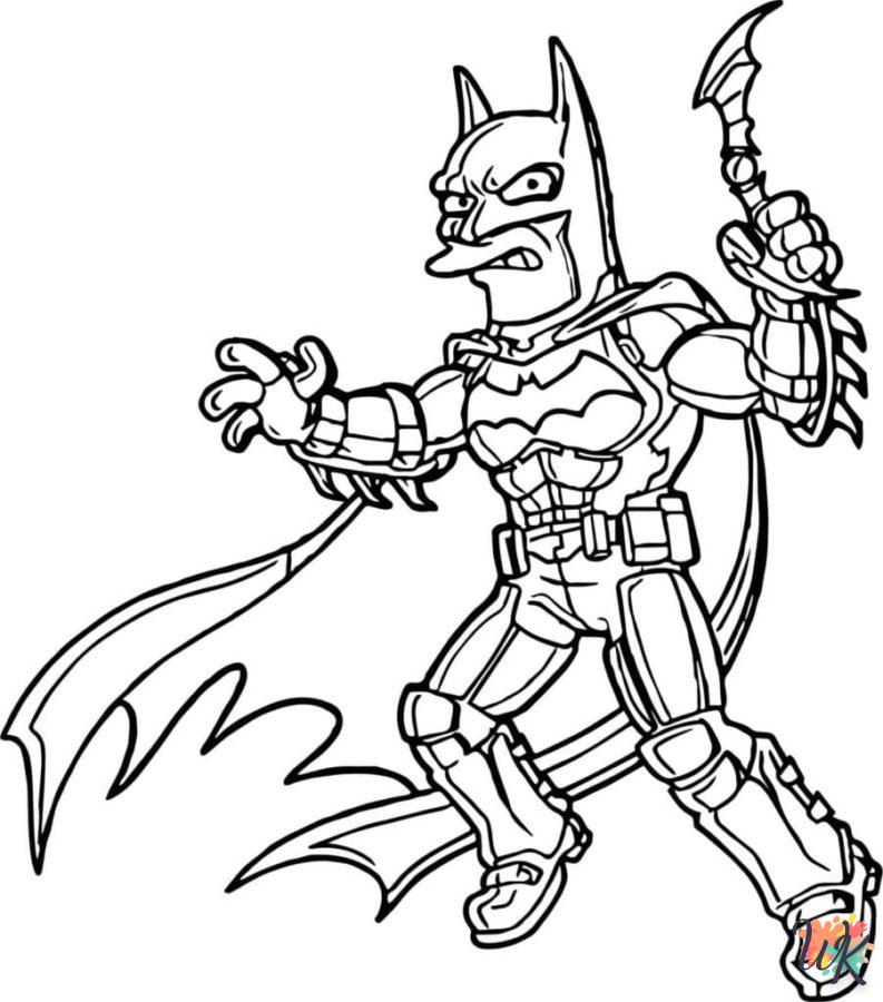 coloring Batman  to print kawaii 1