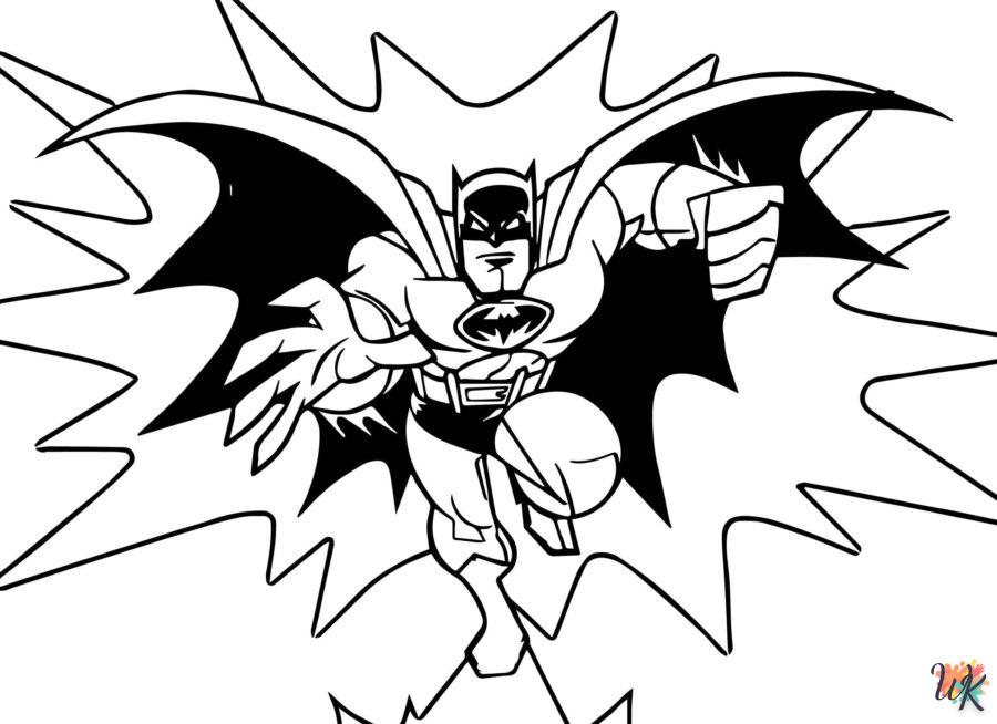 coloriage Batman  à imprimer pour enfant de 4 ans