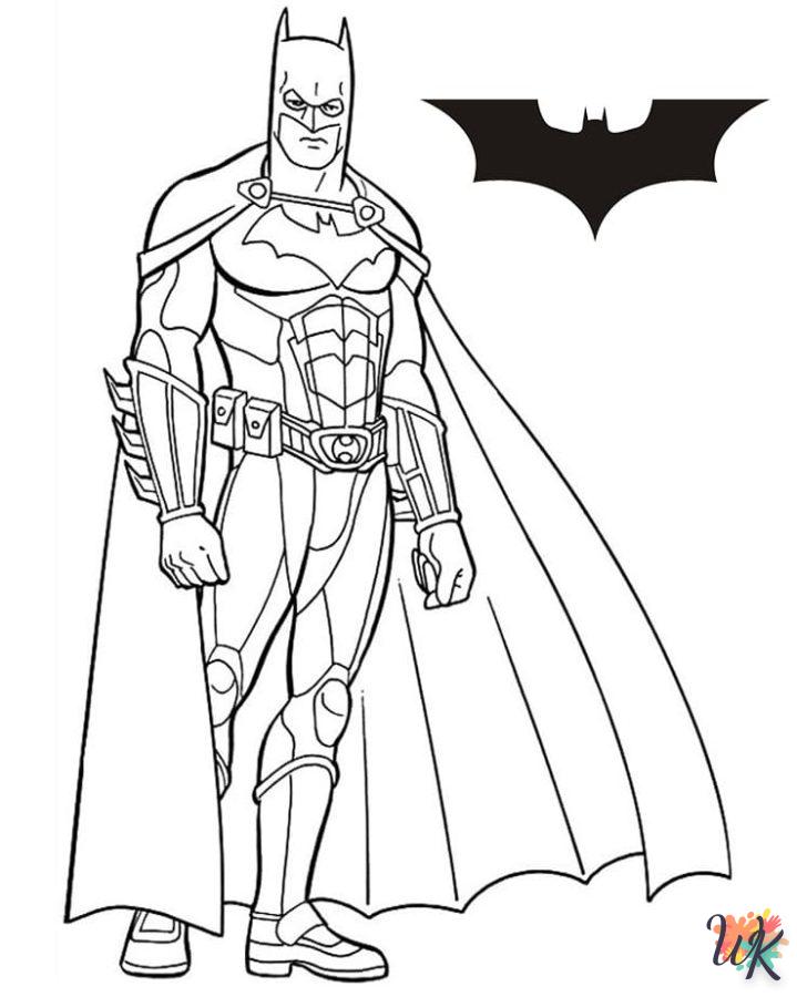 coloriage Batman  enfant à imprimer pdf