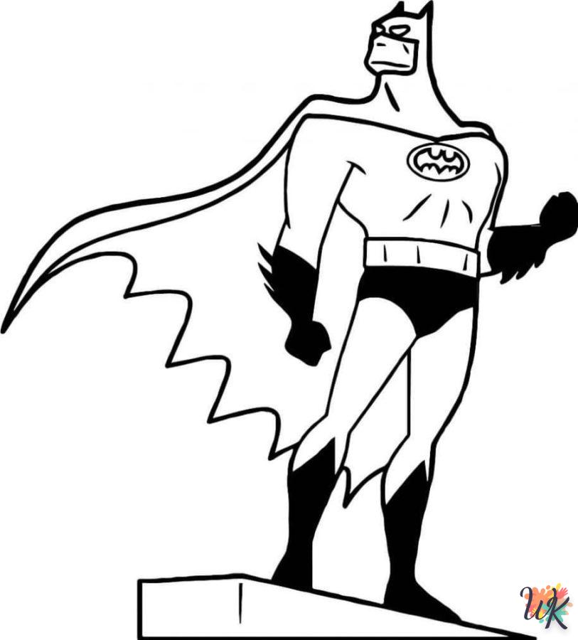 coloriage Batman  à imprimer pour enfant de 7 ans