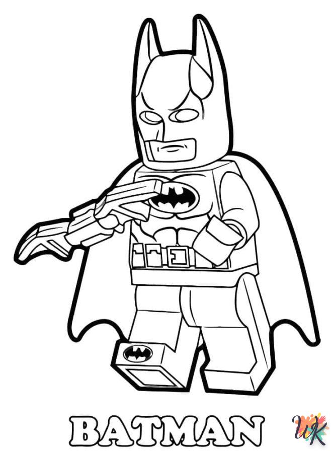 coloring Batman  for 3 year old child