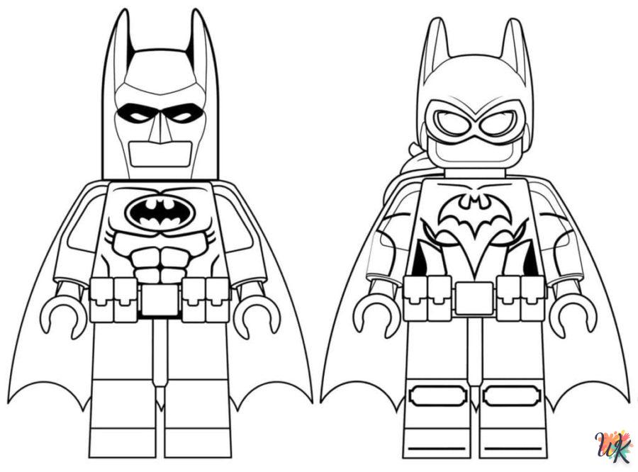 coloriage Batman  et decoupage a imprimer gratuit