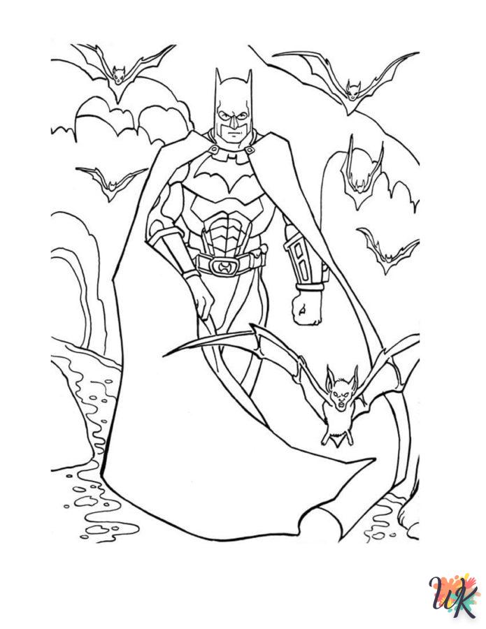coloriage Batman  om af te drukken voor een kind van 6 jaar oud