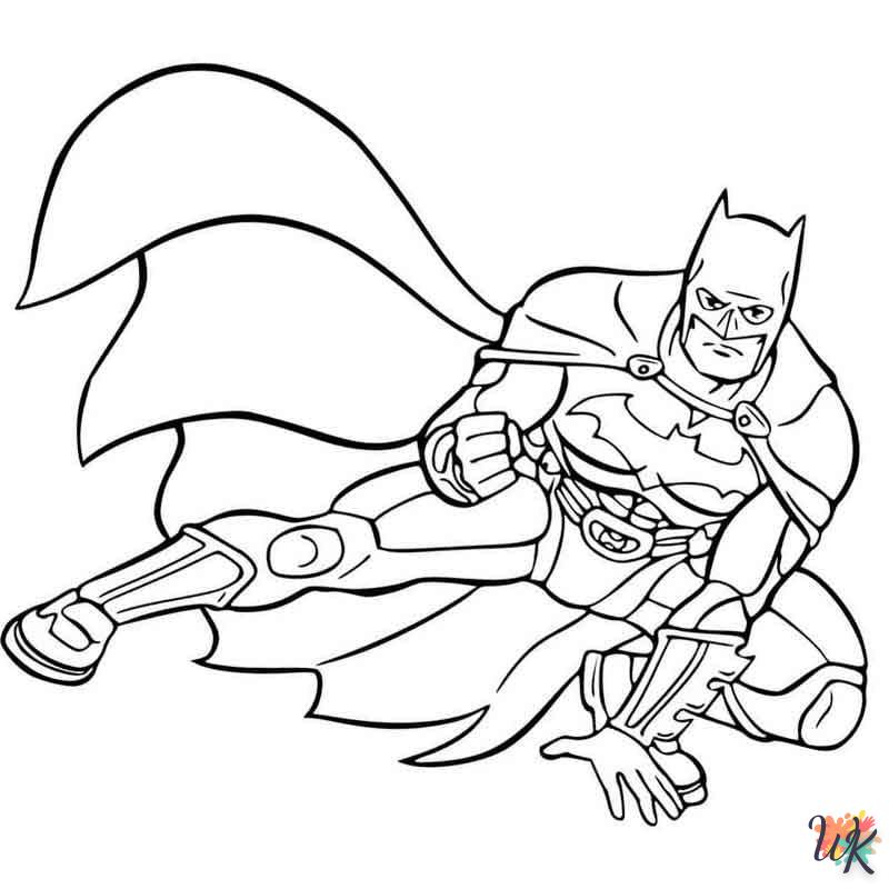coloriage Batman  voor een kind van 4 jaar