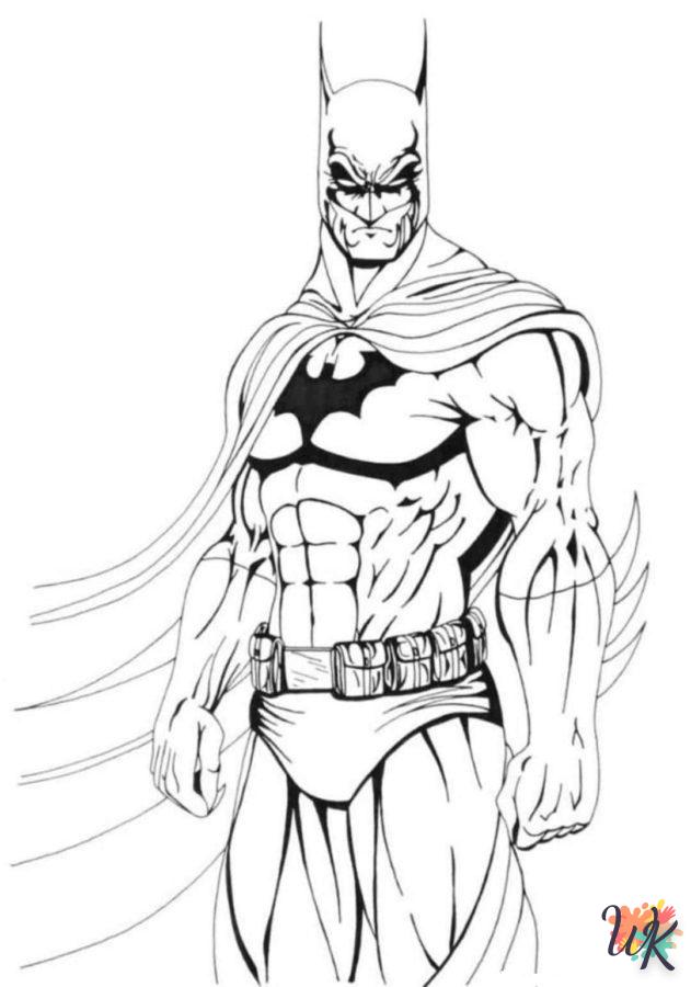 coloring Batman  and cutting