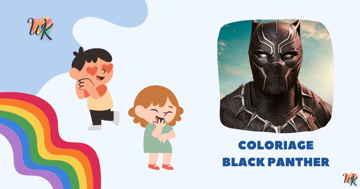 Dibujos para colorear Black Panther El superhéroe inmortal de Wakanda