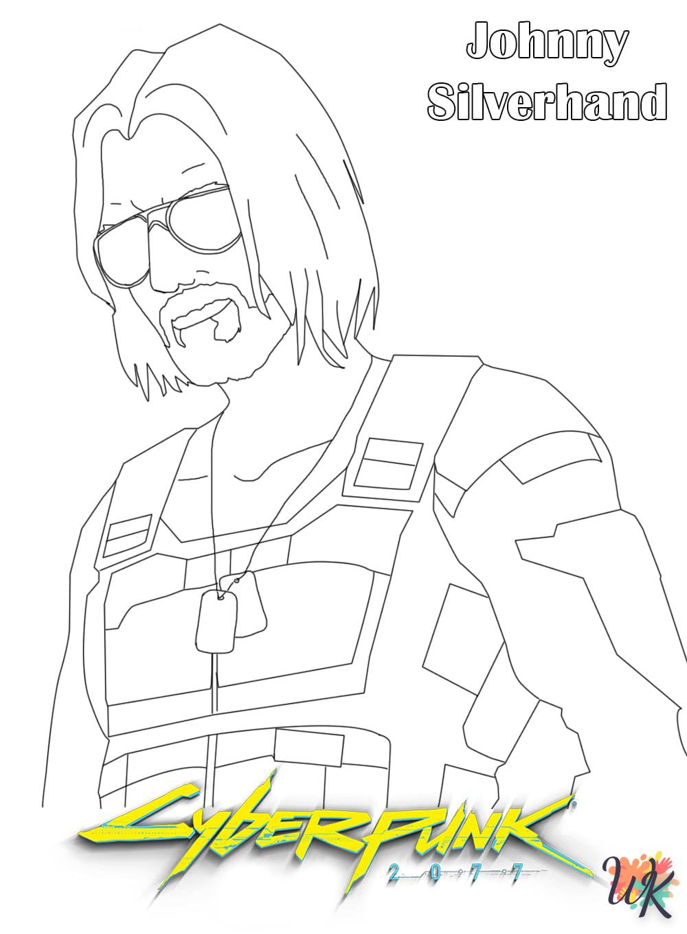 coloriage Cyberpunk 2077  et apprentissage