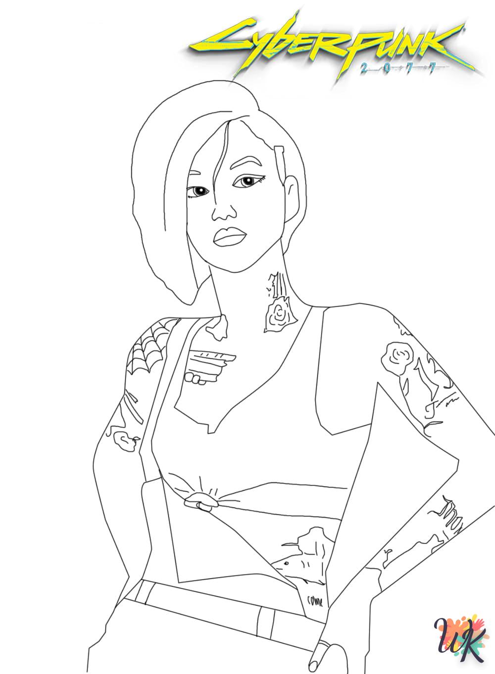 Coloriage Cyberpunk 2077 11