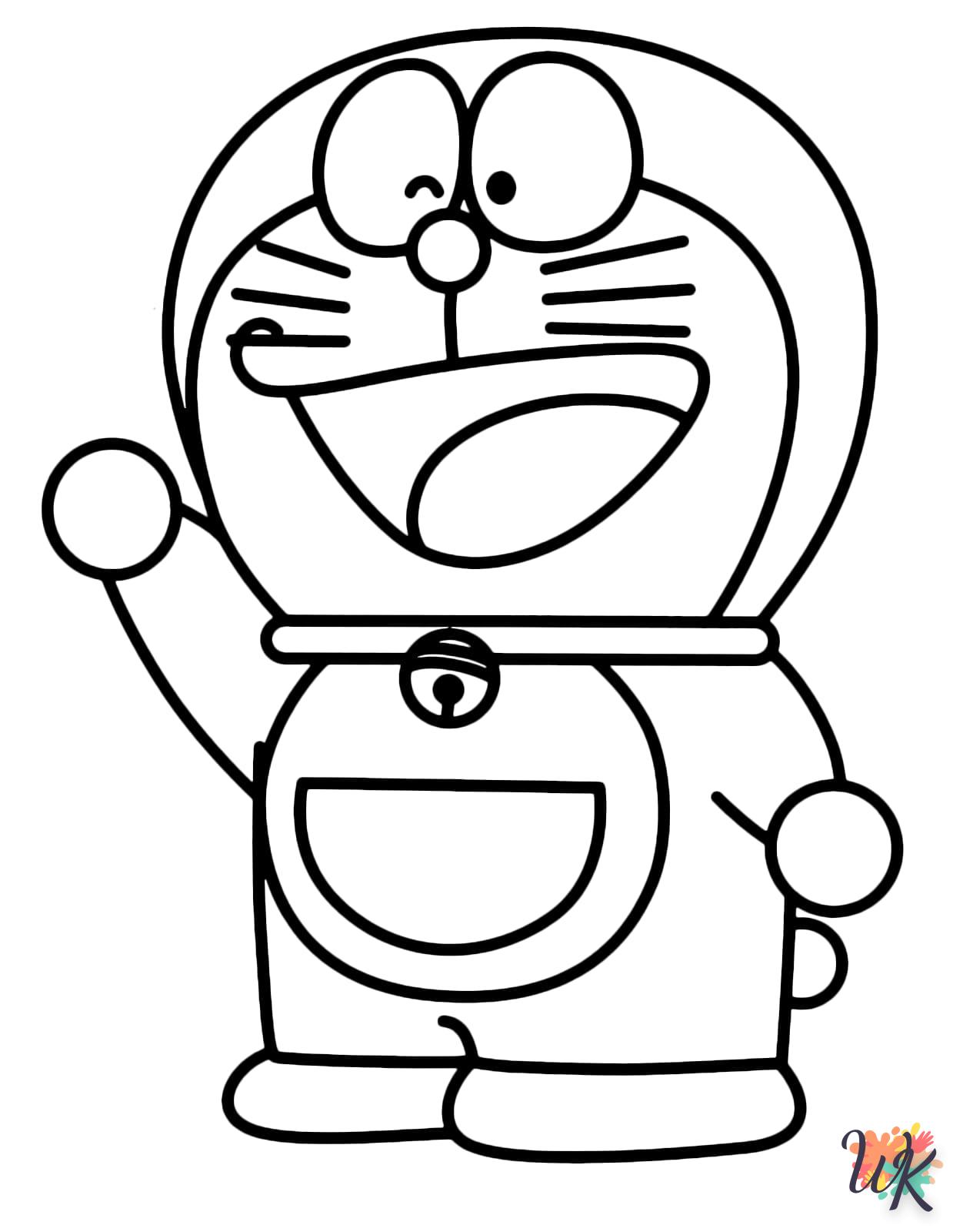 coloriage Doraemon  enfant 5 ans à imprimer