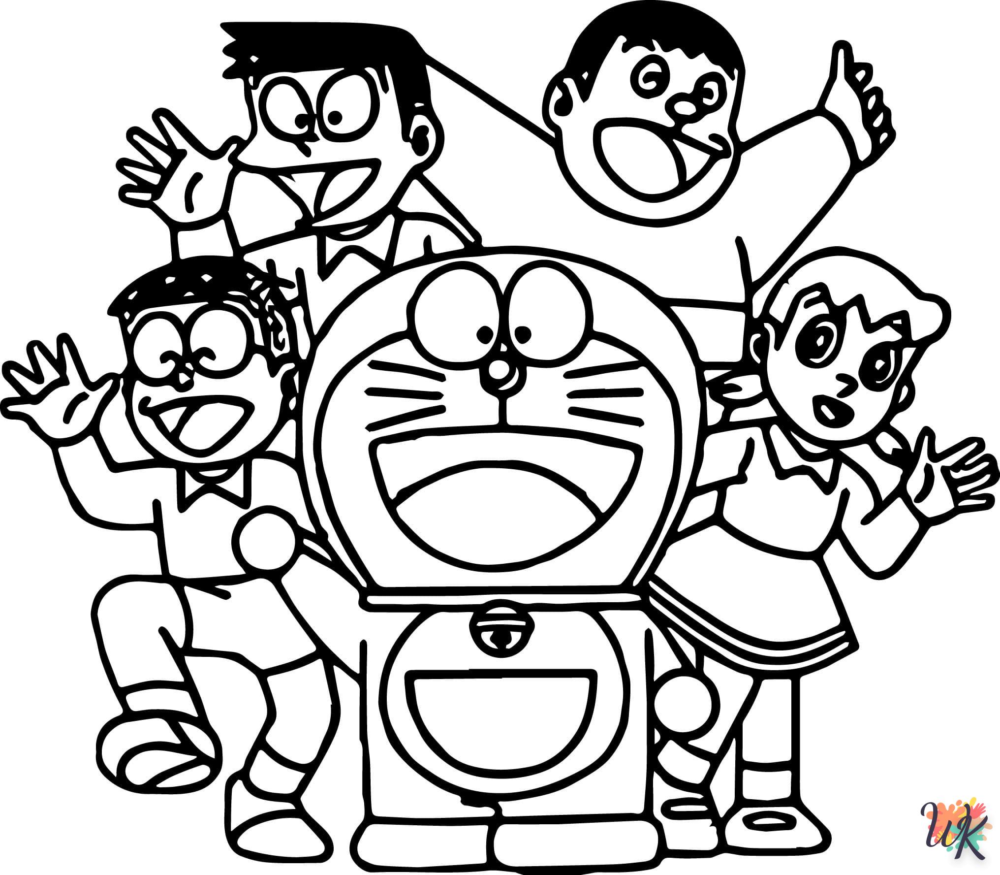 image pour coloriage Doraemon  enfant