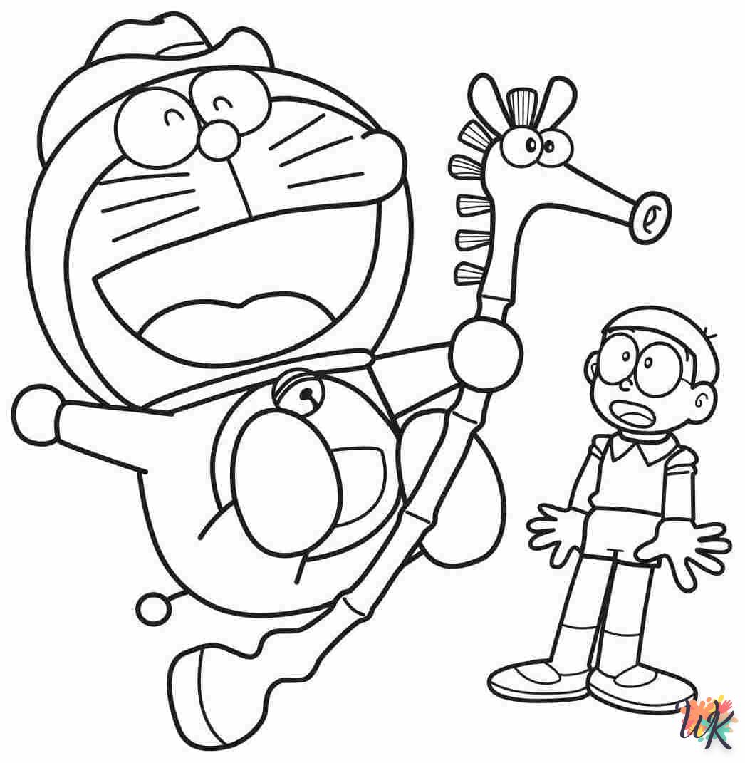 coloriage Doraemon  à imprimer pour enfant de 10 ans