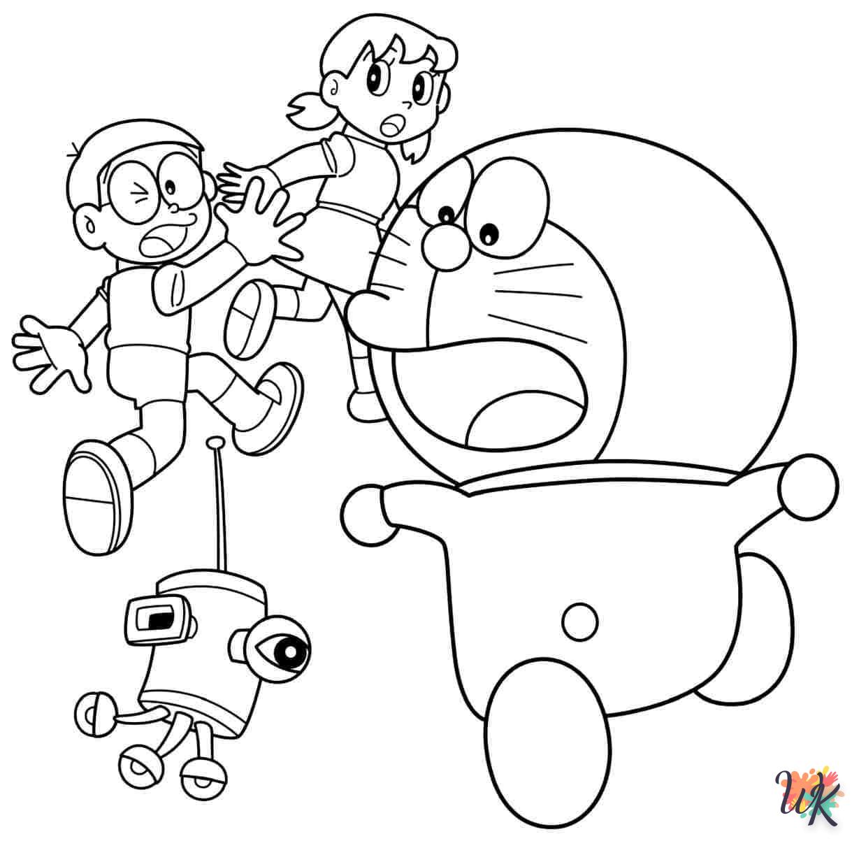 coloriage Doraemon  bebe à imprimer gratuit 1