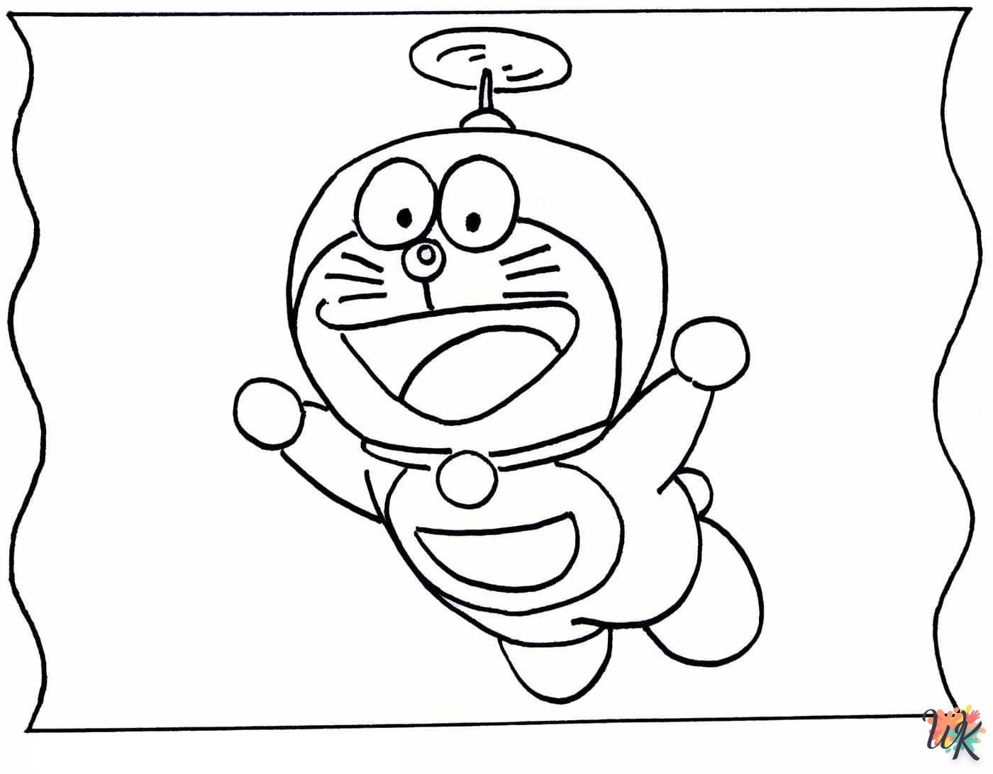 alphabet coloriage Doraemon  en ligne