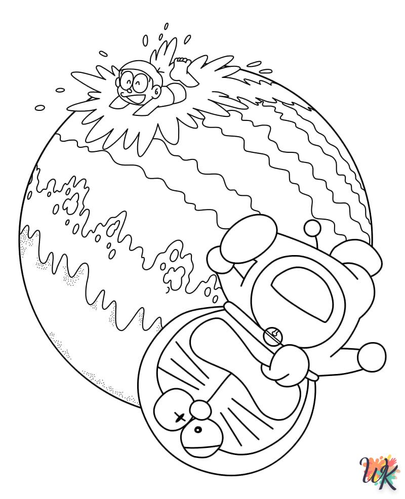 coloriage Doraemon  pour enfant de 5 ans