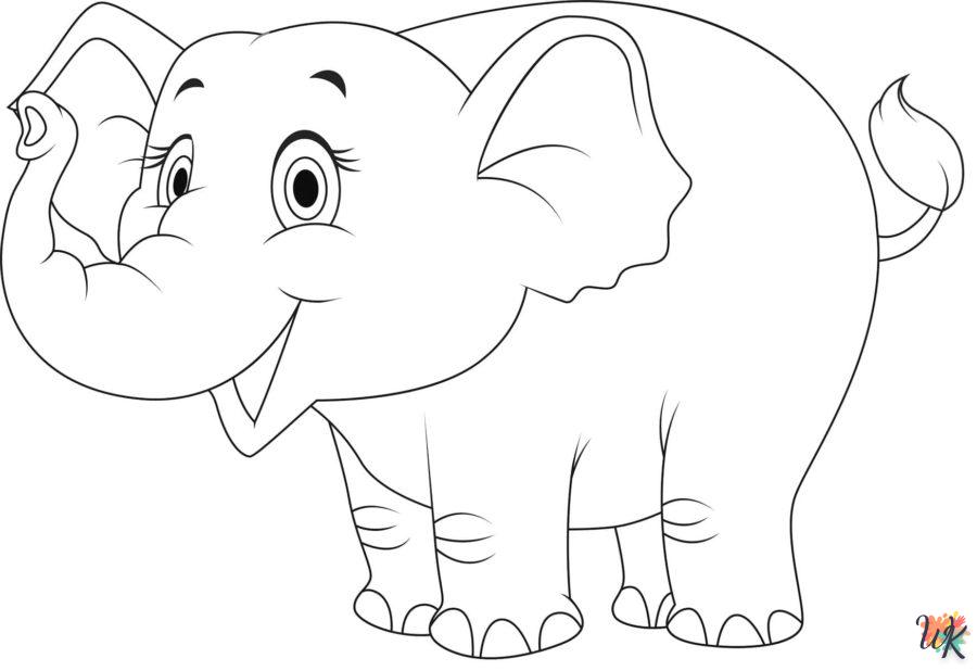 coloriage Éléphant  à imprimer gratuit