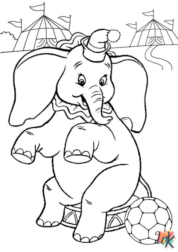 coloriage Éléphant  pour enfant de 6 ans