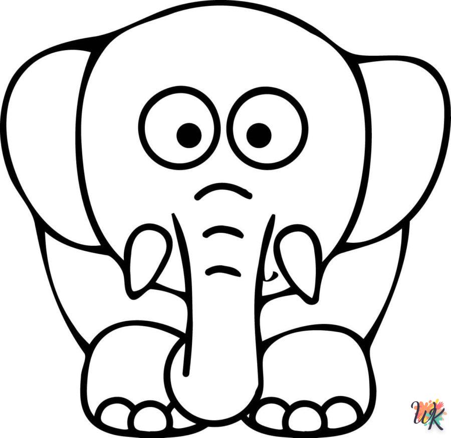 Coloriage Éléphant