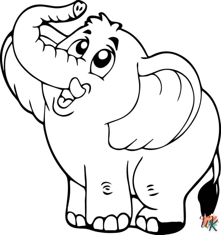 imprimer coloriage Éléphant