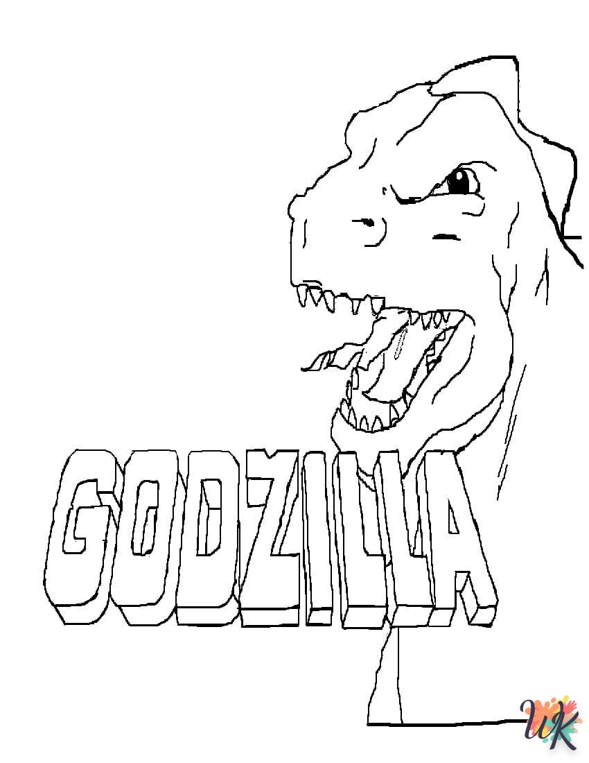 colorante Godzilla  7 años en línea gratis para imprimir 2