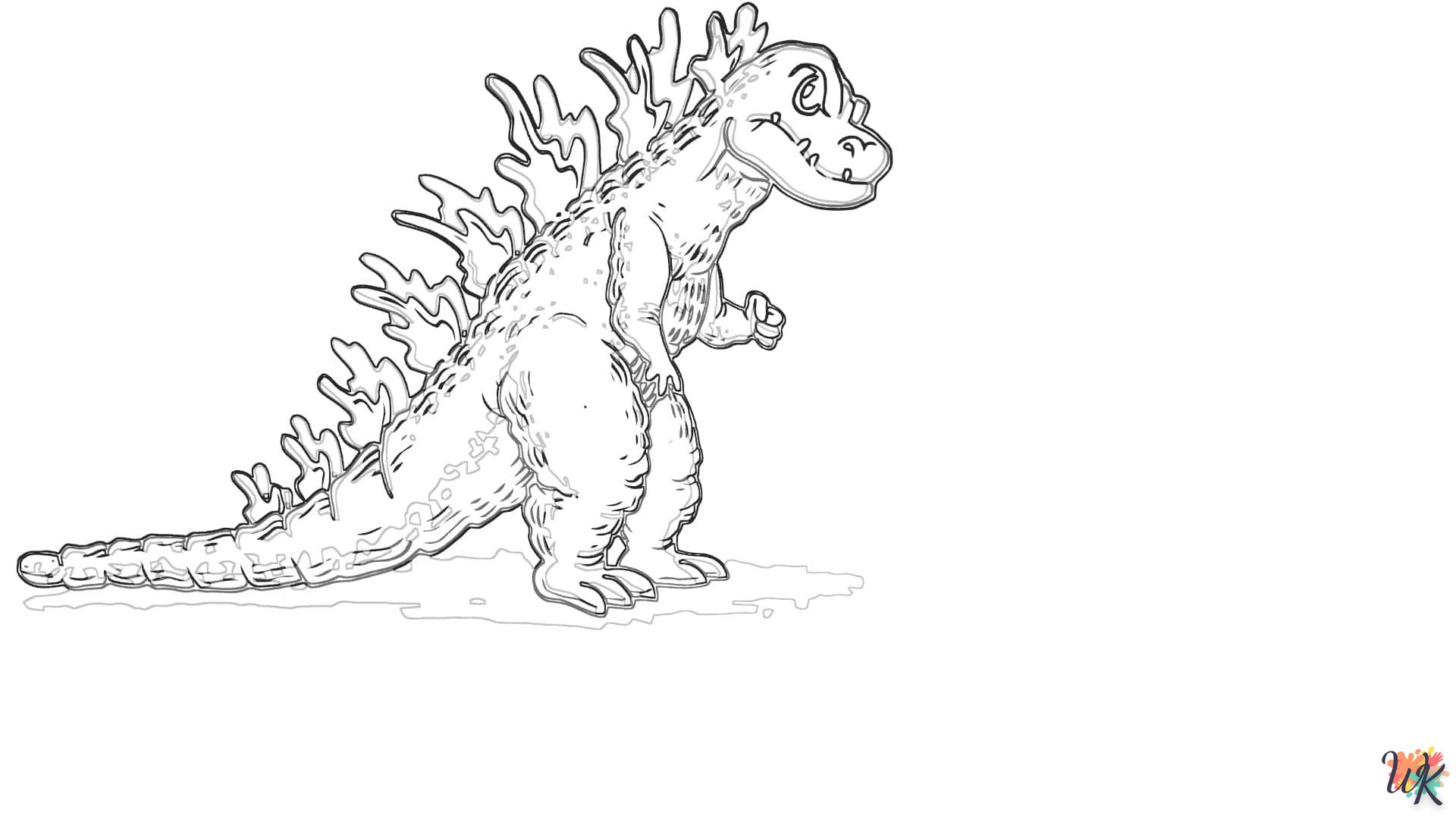 colorante Godzilla  sonic en línea gratis para imprimir 1