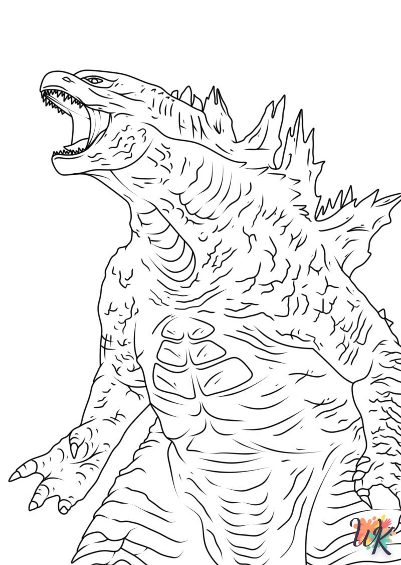 télécharger coloriage Godzilla  gratuit 1