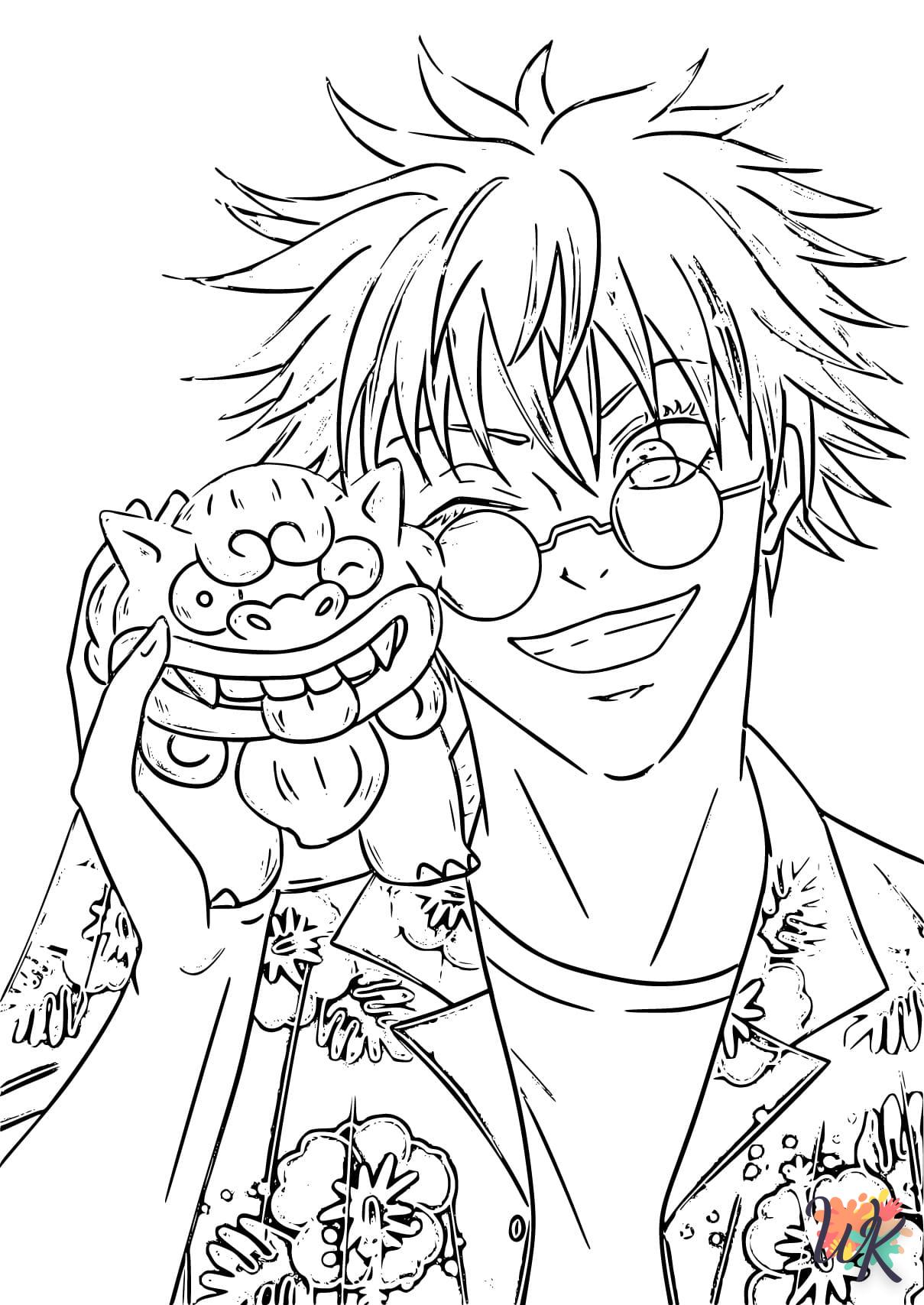 coloriage Gojo Satoru  à imprimer pour enfant de 8 ans 1