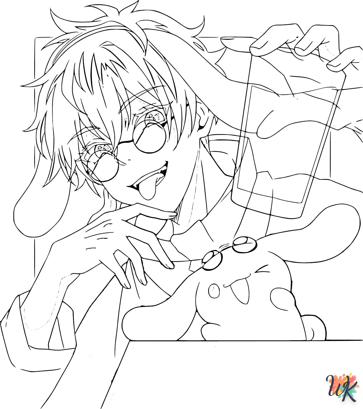 coloriage Gojo Satoru  pour enfant de 5 ans