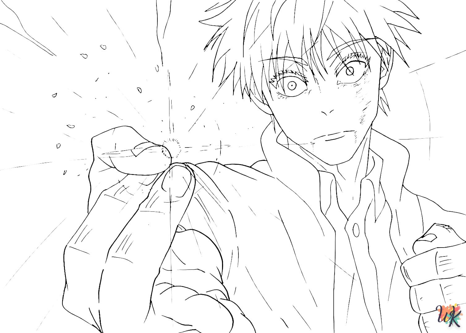 coloriage Gojo Satoru  pour enfant a imprimer