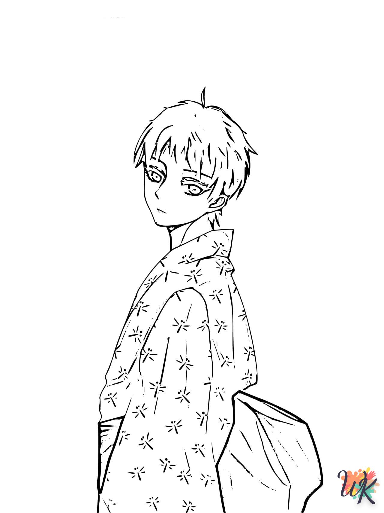 coloriage Gojo Satoru  d'enfant a imprimer 1