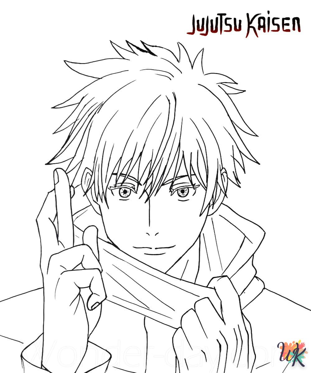 coloriage Jujutsu Kaisen  à imprimer gratuitement pdf