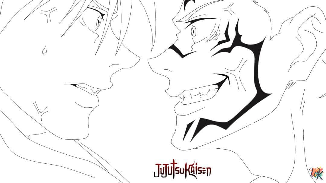 coloriage Jujutsu Kaisen  a dessiner et imprimer 2